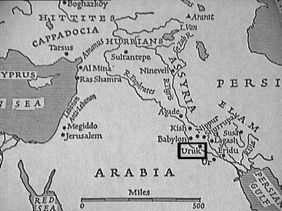 Mesopotamia & location of Uruk, city of Gilgamesh (nkerns.com)