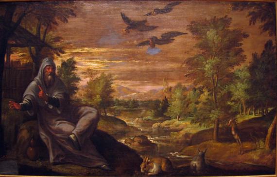 The Prophet Elijah fed by the ravens, Paulwels Frank, 1590 (Alterpersanium.com)